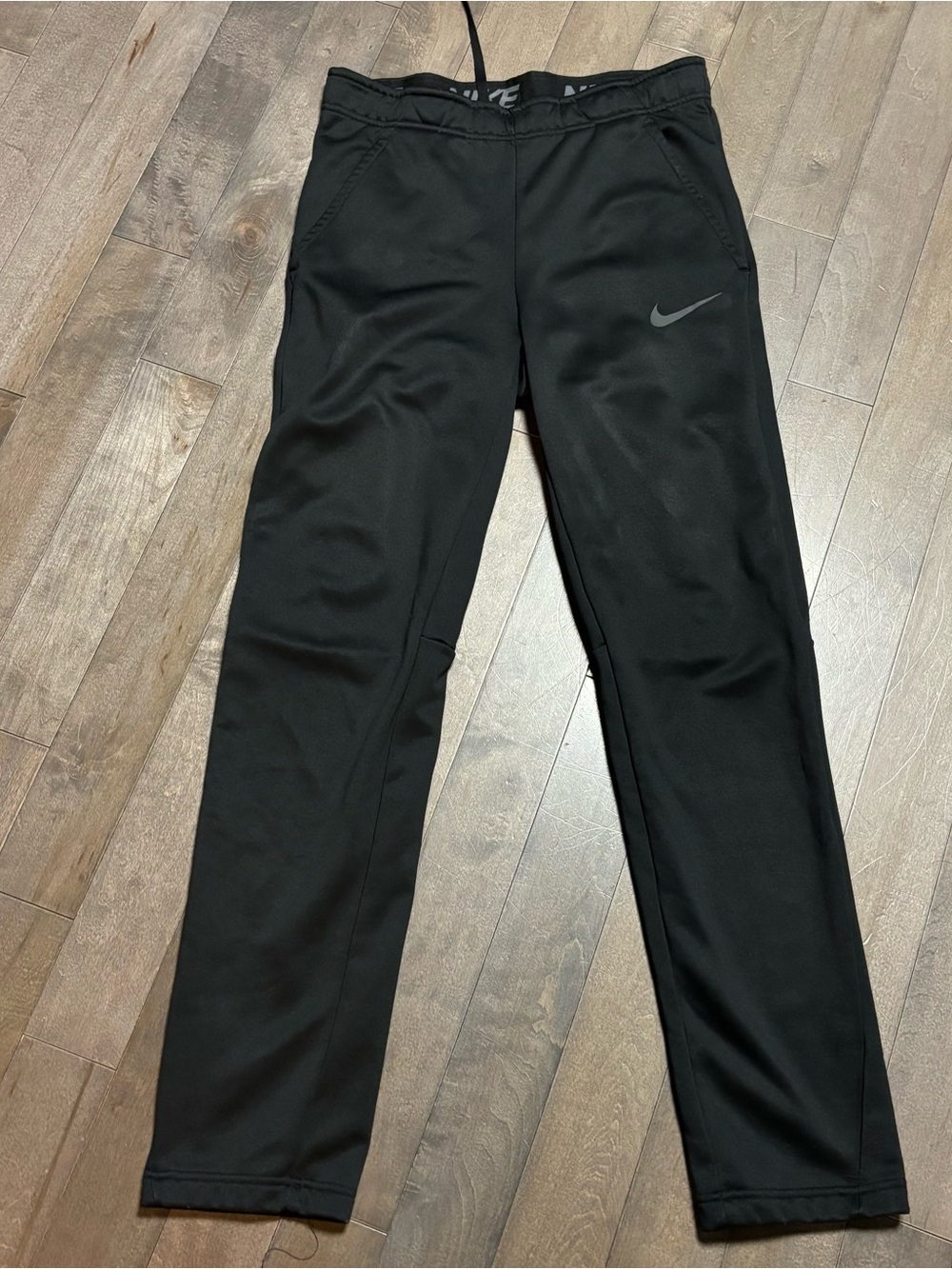 Nike Therma-FIT Men’s Small Black Fleece Lined Training Pants Straight Leg